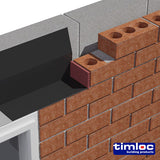 This is an image of Timco - Timloc Cavity Wall Weep Vent - Black - 1143BL 65 x 10 x 100mm (50 Pieces Box) LOC1143BL