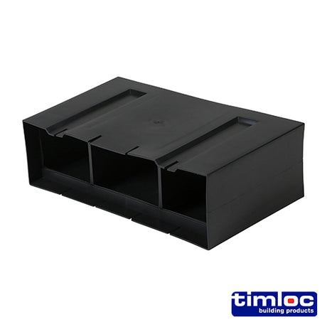 This is an image of Timco - Timloc Underfloor, Vent, Horizontal Front Extension - 1203 + 115mm (20 Pieces Box) LOC1203
