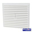 This is an image of Timco - Timloc Internal Plastic Hit and Miss Louvre Grille Vent - White - 1210W 260 x 235mm (1 Each Bag) LOC1210W