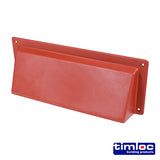 This is an image of Timco - Timloc External Cowl - Terraracotta - ABC93TE 255 x 95mm (1 Each Bag) LOCABC93TE