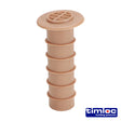 This is an image of Timco - Timloc Cavity Wall Drill Vent - Buff - DV2 80mm (50 Pieces Box) LOCDV2