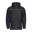 This is an image of Timco - Waterproof Lined Rain Jacket - Black Large (1 Each Bag) LRJ1001L