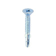 This is an image of Timco - Metal Construction Timber to Light Section Screws - Countersunk - Wing-Tip - Self-Drilling - Zinc 4.8 x 38mm - (200 PCS Box) LW38B