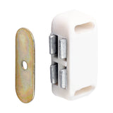 This is an image of Timco - Magnetic Catches - White 4kg - (100 PCS Bag) MC4BG