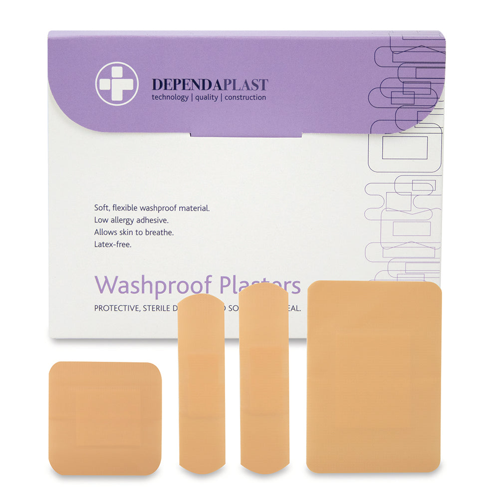 This is an image of Timco - Washproof Plasters Assorted (100 Pieces Box) MED536