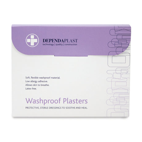This is an image of Timco - Washproof Plasters Assorted (100 Pieces Box) MED536