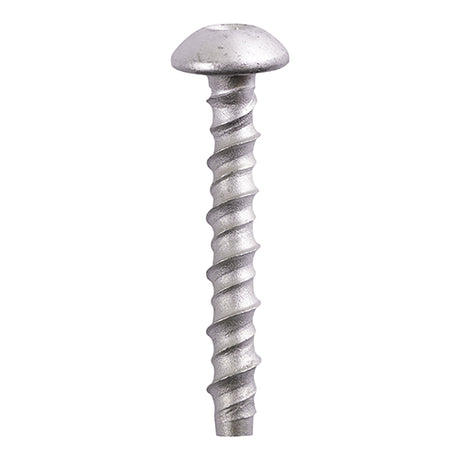 This is an image of Timco - Multi-Fix Masonry Bolts - Pan - Exterior - Silver 10.0 x 60/M12 - (50 PCS Box) MF1060P