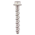 This is an image of Timco - Multi-Fix Masonry Bolts - Hex Flange - Exterior - Silver 6.0 x 50mm - (100 PCS Box) MF650