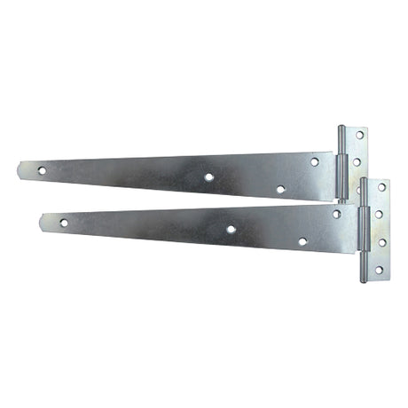 This is an image of Timco - Pair of Medium Tee Hinges - Hot Dipped Galvanised 12" (1 Pairs TIMbag) MTH12G
