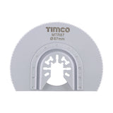 This is an image of Timco - Multi-Tool Blade - Radial - For Wood Dia. 87mm (1 Each Blister Pack) MTR87