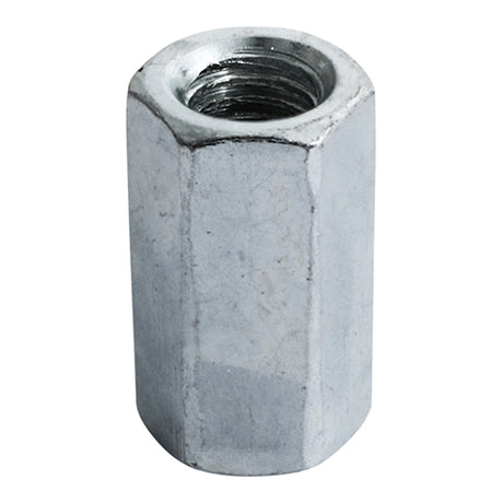 This is an image of Timco - Hex Connector Nuts - Zinc M10 - (2 PCS TIMpac) NC10ZP