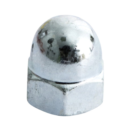 This is an image of Timco - Hex Dome Nuts - Zinc M10 - (100 PCS Box) ND10Z
