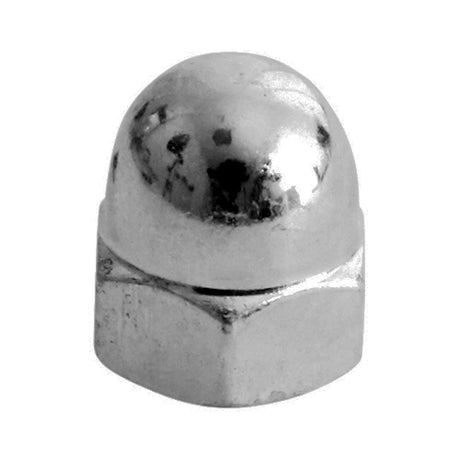 This is an image of Timco - Hex Dome Nuts - A2 Stainless Steel M5 - (10 PCS Bag) ND5SSX