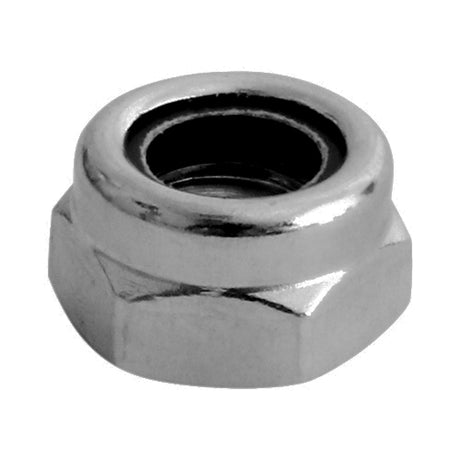 This is an image of Timco - Nylon Nuts - Type T - A2 Stainless Steel M12 - (5 PCS Bag) NT12SSX