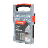 This is an image of Timco - Mixed Nuts Grab Pack - Zinc - (980 PCS Tray) NUTGPACK