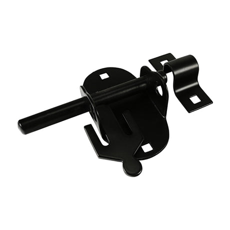 This is an image of Timco - Oval Padbolt - Black 4" (1 Each Plain Bag) OP4BB