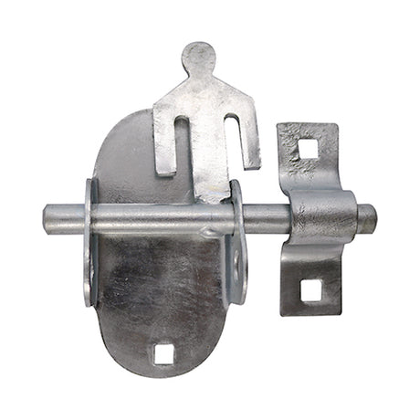 This is an image of Timco - Oval Padbolt - Hot Dipped Galvanised 4" (1 Each TIMbag) OP4GP