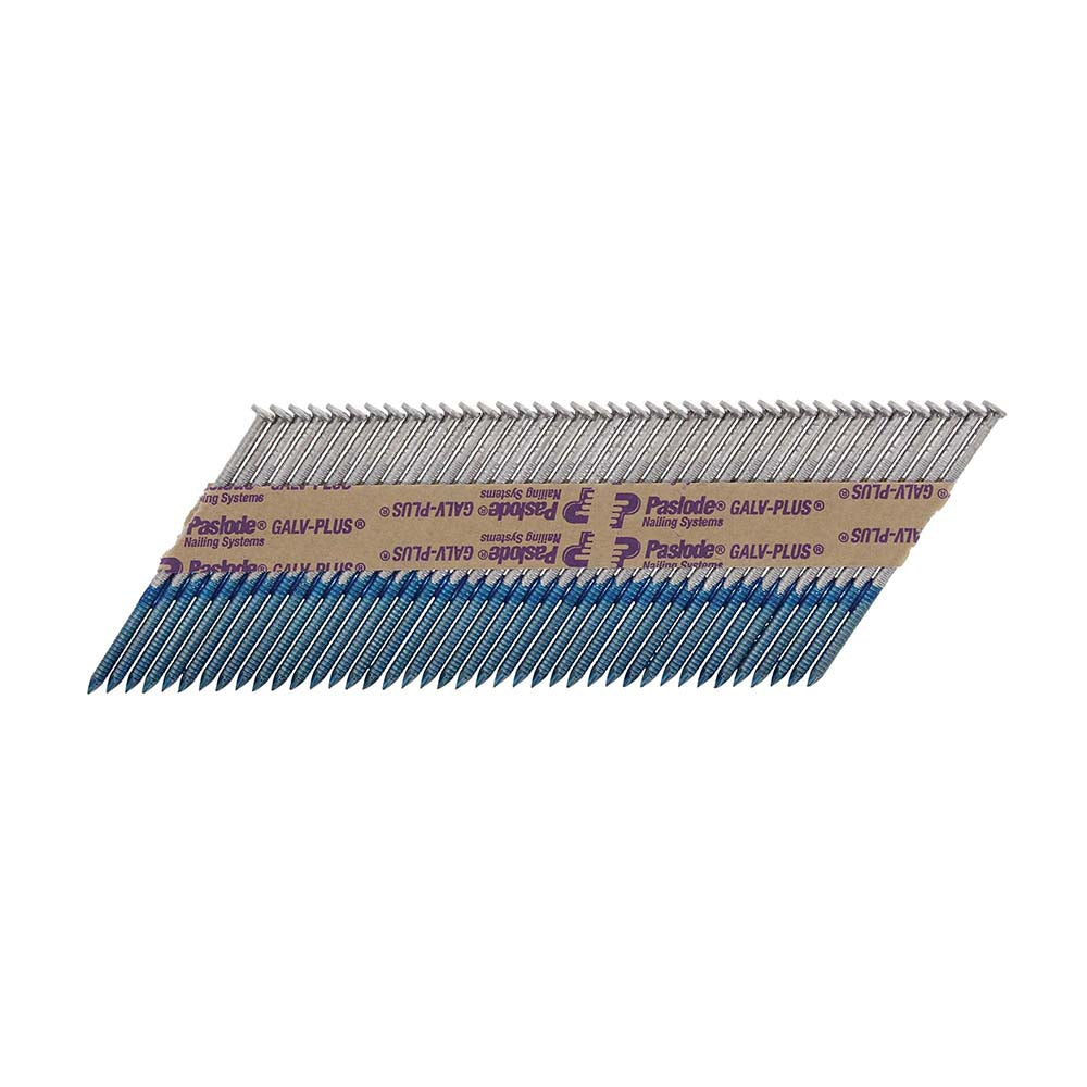 This is an image of Paslode IM360Ci Nails & Fuel Cells Retail Pack - Ring Shank - Galvanised + - 141080 2.8 x 51mm/1CFC (1100 PCS Box) PAS141080