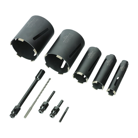 This is an image of Timco - Dry Diamond Core Drill Kit 5pcs (5 Pieces Case) PDCK5