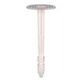 This is an image of Timco - Plastic Insulation Fixings - White 8.0 x 70mm - (100 PCS Bag) PIF70
