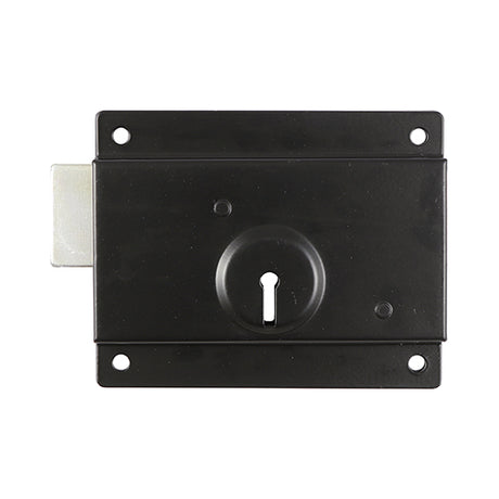 This is an image of Timco - Press Lock - Black 5" (1 Each Plain Bag) PL5BB