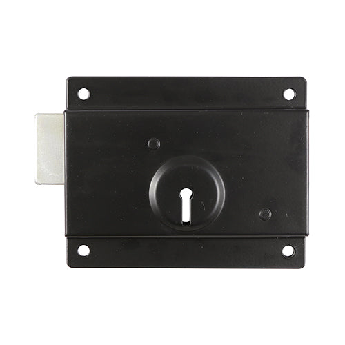 This is an image of Timco - Press Lock - Black 5" (1 Each Plain Bag) PL5BB