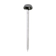 This is an image of Timco - Polymer Headed Nails - A4 Stainless Steel - Black 65mm (100 PCS Box) PN65BL