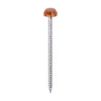 This is an image of Timco - Polymer Headed Pins - A4 Stainless Steel - Clay Brown 40mm (250 PCS Box) PP40CB