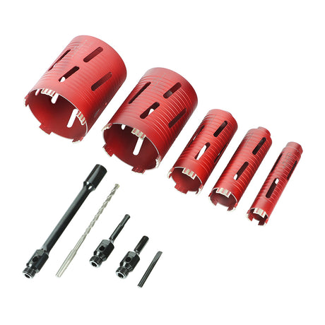 This is an image of Timco - Premium Dry Diamond Core Drill Kit 5pcs (5 Pieces Case) PREMDCK5
