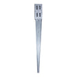 This is an image of Timco - Drive in Post Spike - Quick Fit - Hot Dipped Galvanised 100 x 600mm (1 Each Unit) PSQ100600G