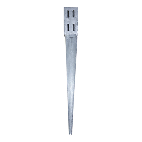 This is an image of Timco - Drive in Post Spike - Quick Fit - Hot Dipped Galvanised 75 x 600mm (1 Each Unit) PSQ75600G