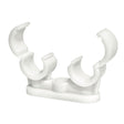 This is an image of Timco - Pipe Clips - Quick Lock - Double 15mm - (50 PCS Bag) QD15
