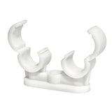 This is an image of Timco - Pipe Clips - Quick Lock - Double 22mm - (50 PCS Bag) QD22