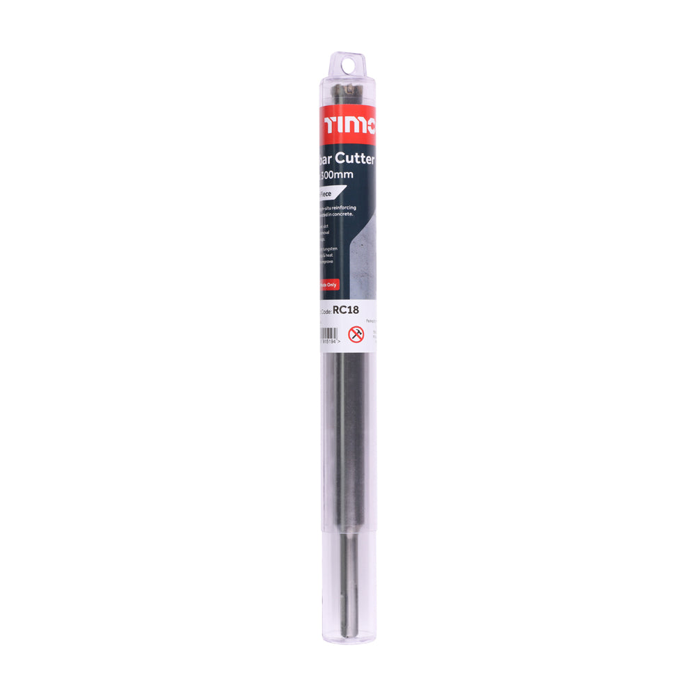This is an image of Timco - SDS Plus Rebar Cutter - One Piece 18 x 300 (1 Each Tube) RC18