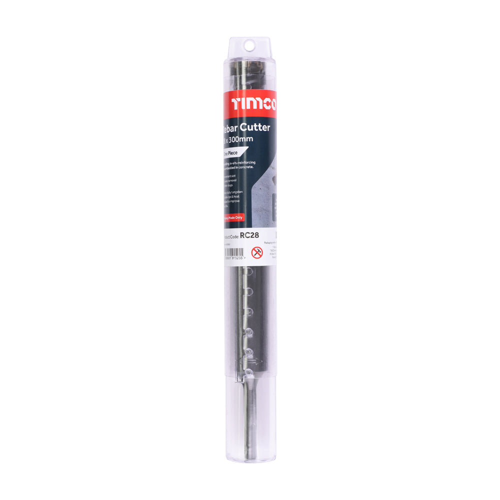 This is an image of Timco - SDS Plus Rebar Cutter - One Piece 28 x 300 (1 Each Tube) RC28