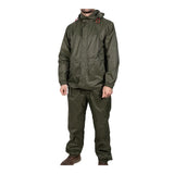 This is an image of Timco - Rain Jacket & Trousers - Green Large (1 Each Bag) RJT801GL