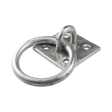 This is an image of Timco - Ring on Plate - Hot Dipped Galvanised 2" (1 Each TIMbag) RP2GP