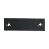 This is an image of Timco - Rim Sashlock Reverse Plate - Epoxy Black 74 x 22 (1 Each Bag) RSLRPB