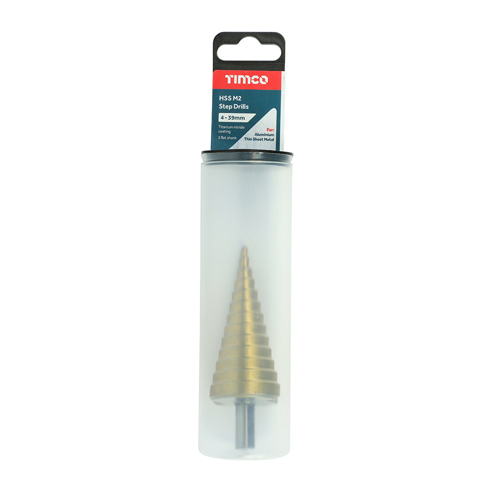 This is an image of Timco - Step Drill 4-39mm (1 Each Tube) SD439