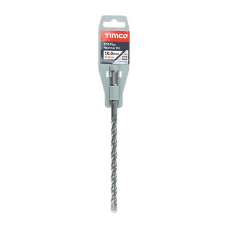 This is an image of Timco - SDS Plus Hammer Bit 10.0 x 210 (1 Each Clip) SDS10210