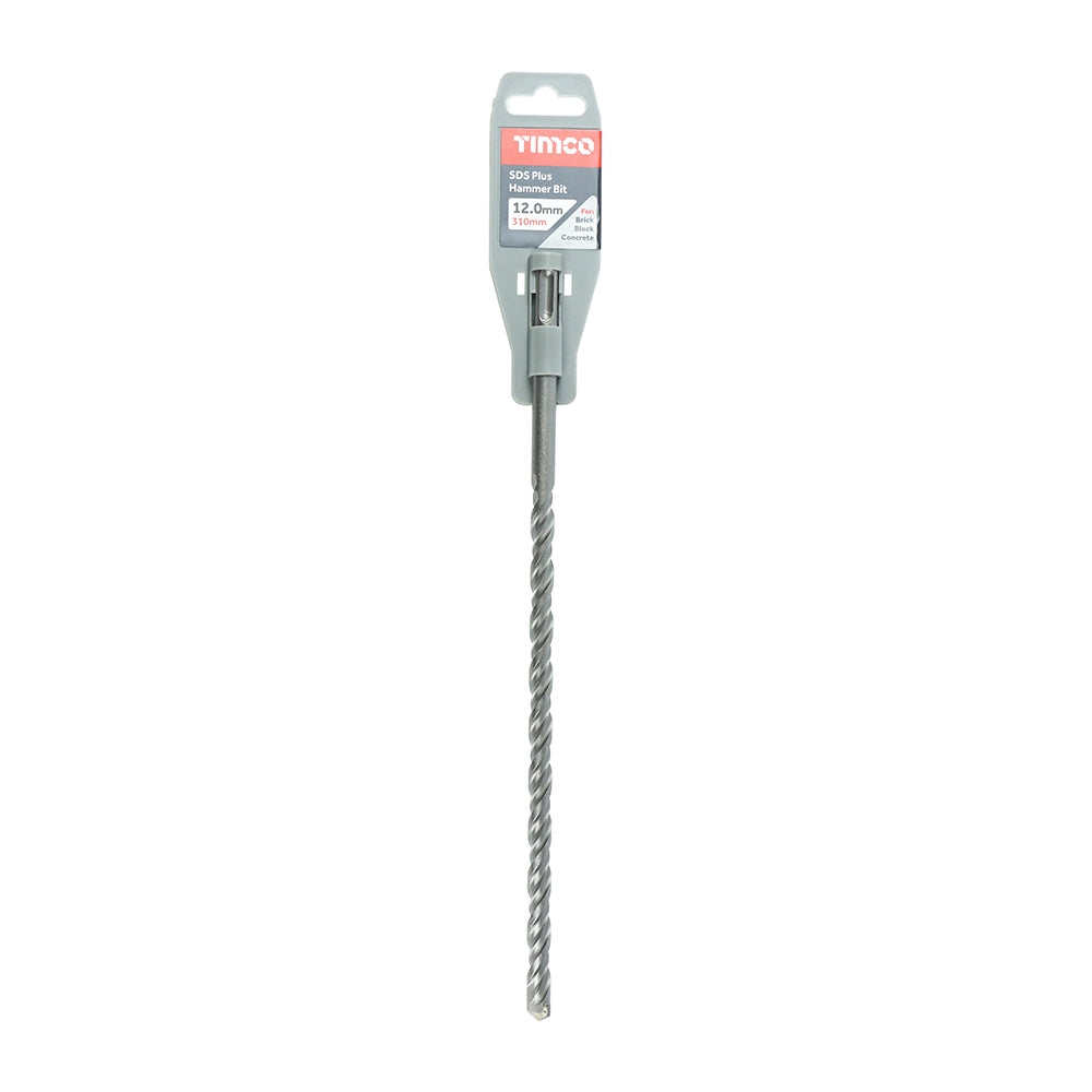 This is an image of Timco - SDS Plus Hammer Bit 12.0 x 310 (1 Each Clip) SDS12310