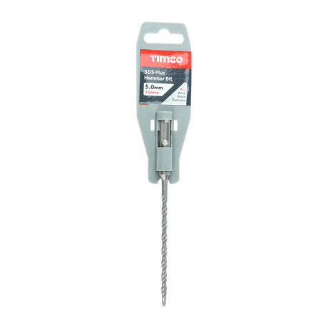 This is an image of Timco - SDS Plus Hammer Bit 5.0 x 160 (1 Each Clip) SDS5160