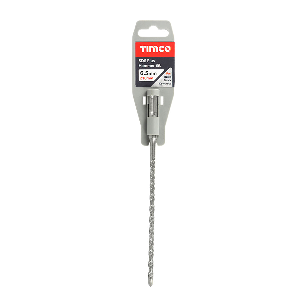 This is an image of Timco - SDS Plus Hammer Bit 6.5 x 210 (1 Each Clip) SDS65210