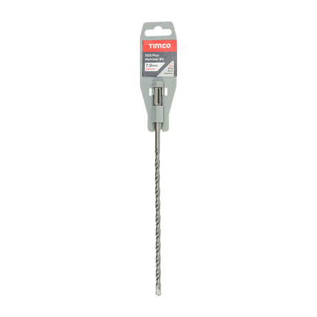 This is an image of Timco - SDS Plus Hammer Bit 7.0 x 260 (1 Each Clip) SDS7260