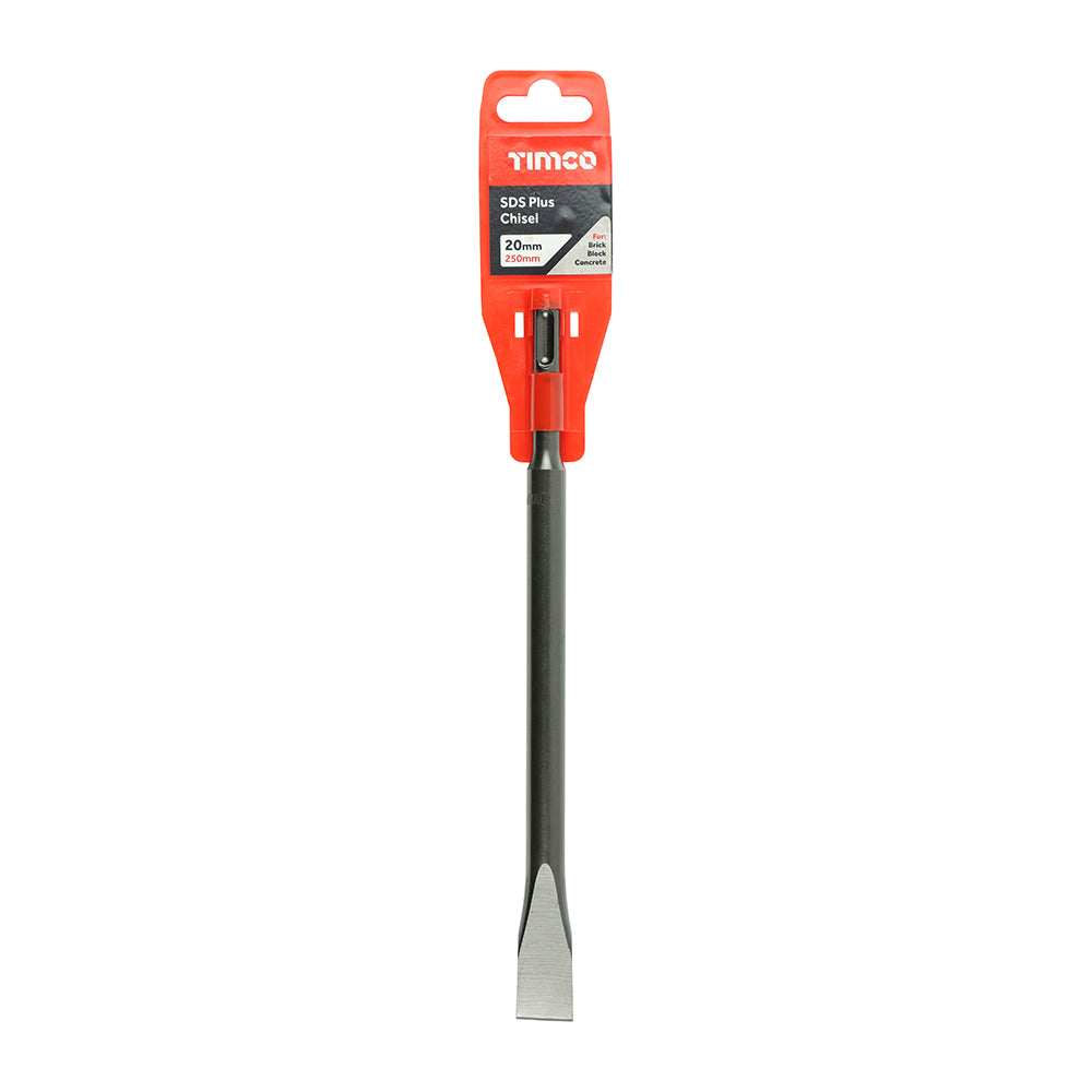 This is an image of Timco - SDS Plus Steels - Chisel 20 x 250 (1 Each Clip) SDSC