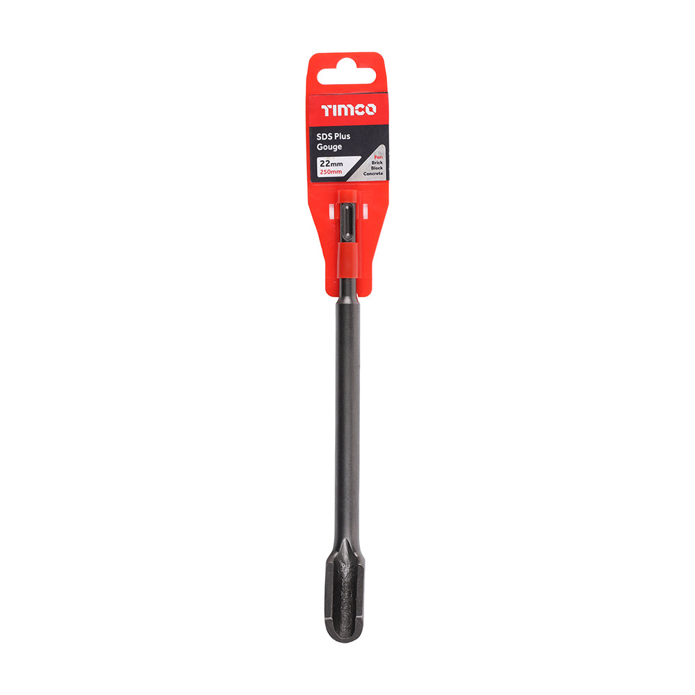 This is an image of Timco - SDS Plus Steels - Gouge 22 x 250 (1 Each Clip) SDSG