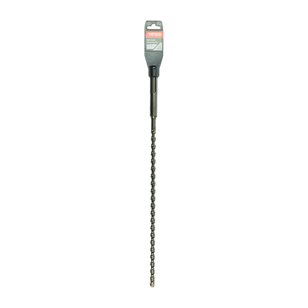This is an image of Timco - SDS Max Hammer Bit 12 x 540 (1 Each Clip) SDSM12540
