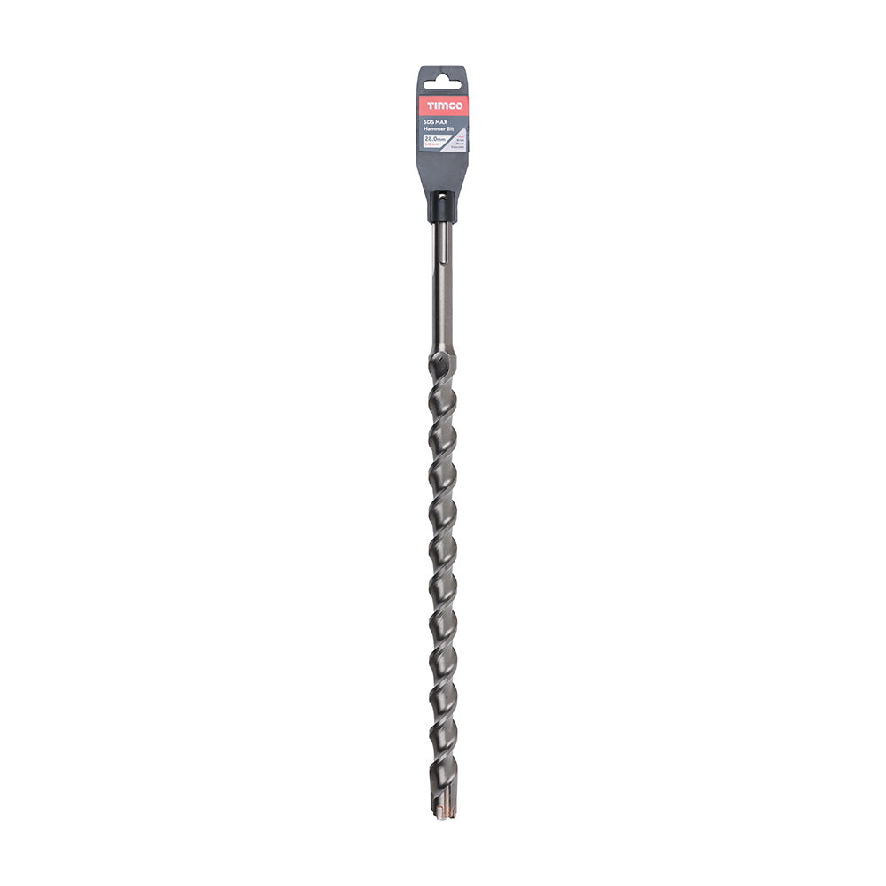 This is an image of Timco - SDS Max Hammer Bit 28 x 540 (1 Each Clip) SDSM28540