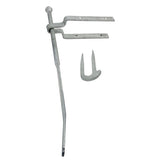 This is an image of Timco - Spring Gate Fastener Set With Staple Catch - Hot Dipped Galvanised 610mm (1 Each Plain Bag) SFF610G