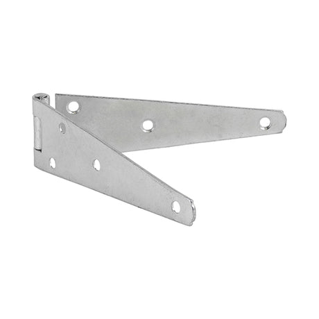 This is an image of Timco - Pair of Medium Strap Tee Hinges - Zinc 8" (1 Pairs Plain Bag) SH8ZB